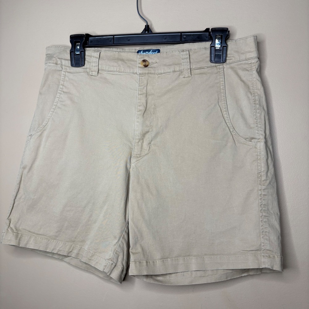 Properly Tied Shordees Khaki Chino Shorts 30 Men Tan 7 Inseam